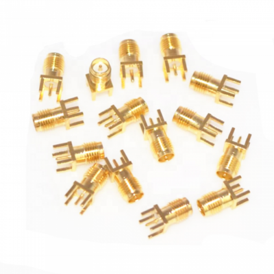 Sma Female Straight Rf Bulkhead Jack Sma Connector For Fm Antenna Automotive Pcb