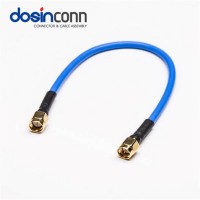 180 Degree Blue Rg401 Sma Male To Male Rf Cable Assembly